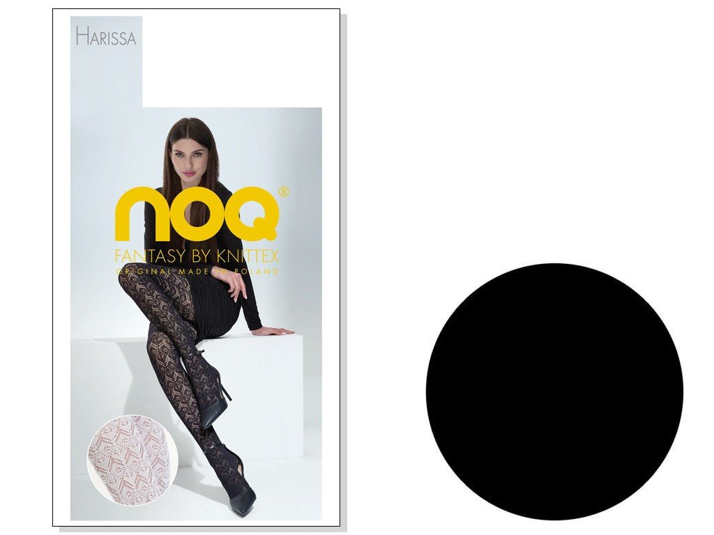 Rajstopy damskie ażurowe Harissa Nero 1-2