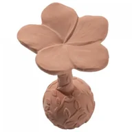 Gryzaki dla dzieci - Natruba gryzak z naturalnego kauczuku z grzechotką kwiat plumerii od urodzenia 1 sztuka - miniaturka - grafika 1