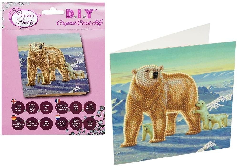Pro Kids Diamentowa mozaika Rodzina polarna 18x18cm