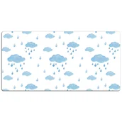 Podkładki na biurko - Mata ochronna na biurko Deszczowe chmury 120x60 cm - miniaturka - grafika 1