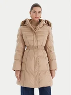 Kurtki damskie - Guess Kurtka puchowa W5BL30 W2802 Beżowy Regular Fit - miniaturka - grafika 1
