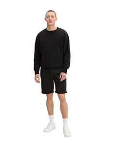 TOM TAILOR Męskie Szorty chinosy Relaxed 1031443, 29999 - Black, 34 - Spodenki damskie - miniaturka - grafika 1