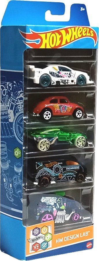 Mattel Autka Hot Wheels - HW Design LAB - 5 pak HLY72