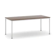 Stoły - B2B Partner Stół do jadalni 1800 x 800 mm, blat orzech, nogi jasnoszare 555688 - miniaturka - grafika 1