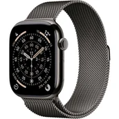 Smartwatch - Apple Watch 11 GPS + Cellular 46mm z tytanu łupek bransoleta mediolańska M/L Łupek - miniaturka - grafika 1
