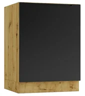 Szafki kuchenne - Szafka pod zlew 60 cm dąb artisan + czarny R3-B52 - miniaturka - grafika 1