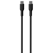 Kable USB - Kabel USB Typ-C - USB Typ-C PURO Icon Soft Cable 1.5 m Czarny - miniaturka - grafika 1