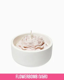 Świeca sojowa - Różany Blask (Pudrowy Róż) - 200 ml - Zapach FlowerBomb (V&R) - Świece - miniaturka - grafika 1