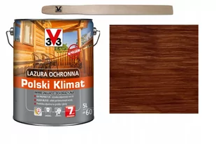 Lazura ochronna Polski Klimat impregnująco-dekoracyjna 5 l drewno egzotyczne - Farby i impregnaty do drewna - miniaturka - grafika 1