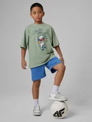 Spodnie i spodenki dla chłopców - 4F Spodenki dresowe chłopięce - niebieskie 164 (13-14 lat) - miniaturka - grafika 1