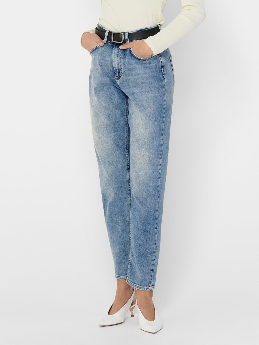 ONLY MOM JEANS NIEBIESKIE CASUAL DŁUGIE L/34 17BA