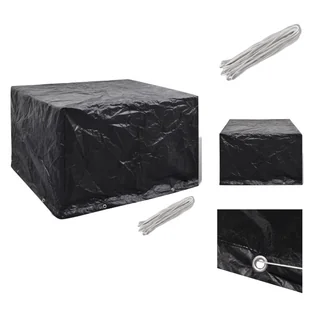 vidaXL Pokrowiec na meble ogrodowe 8 oczek 135x135x90 cm - Pokrowce ochronne na meble ogrodowe - Pokrowce na meble ogrodowe - miniaturka - grafika 1