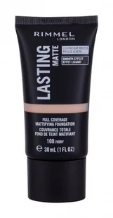 Rimmel Podkład Lasting Matte Foundation 100 Ivory - Podkłady do twarzy - miniaturka - grafika 2