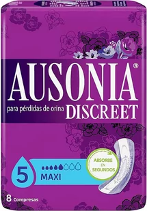 Podpaski urologiczne Ausonia Discreet Sanitary Towels Maxi Urinary Incontinence 8 szt (8001090995438) - Podpaski - miniaturka - grafika 1