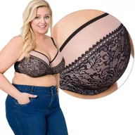 Biustonosze - Koronkowy miękki biustonosz AVA 1396 CZARNY, 90F - miniaturka - grafika 1