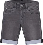 Spodenki damskie - Pepe Jeans Szorty chłopięce Tracker Short, Czarny (Denim-xr3), 4 lat - miniaturka - grafika 1