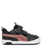 Buty dla dziewczynek - Puma Sneakersy Multiflex 2 Glitz Fs V Inf 403212 01 Czarny - miniaturka - grafika 1