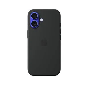 Apple Silikonowe etui do iPhone 16 z MagSafe - Czarne - Etui i futerały do telefonów - miniaturka - grafika 1