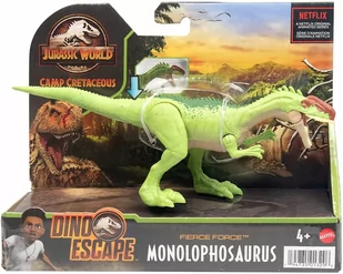 Mattel Figurka Jurassic World Fierce Force Monolophosaurus GWN31/HCL86 HCL86 - Figurki dla dzieci - miniaturka - grafika 1
