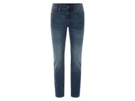 Spodnie męskie - LIVERGY® Jeansy męskie z bawełną, Slim Fit (Ciemnoniebieski, 46 (30/32)) - miniaturka - grafika 1