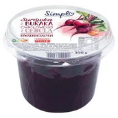Mieszanki warzywne, sałatki - Simpl Surówka z buraka ćwikłowego z cebulą 300 g - miniaturka - grafika 1