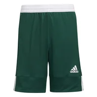 Koszykówka - Dziecięce Spodenki ADIDAS 3G SPEE REV SHR DY6623 – Zielony - miniaturka - grafika 1