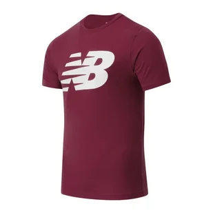 Koszulka New Balance MT03919BG - bordowa - Koszulki sportowe męskie - miniaturka - grafika 1