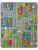 Dywany dla dzieci - Dywan Dziecięcy Uliczki Miasto Kids 80x100cm Szary - miniaturka - grafika 1