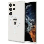 Etui i futerały do telefonów - Oryginalne Etui SAMSUNG GALAXY S24 ULTRA Karl Lagerfeld Hardcase IML Ikonik MagSafe (KLHMS24LHFCKNOT) transparentne - miniaturka - grafika 1