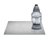Lampiony i znicze - SZKLANA PODSTAWKA POD ZNICZE Z DEDYKACJĄ 30x20cm Beton 192a - miniaturka - grafika 1