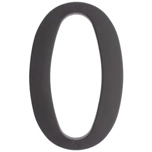 Cyfra 0 wys.18 cm plastikowa czarna 5906711263619 - Numery na dom - miniaturka - grafika 1