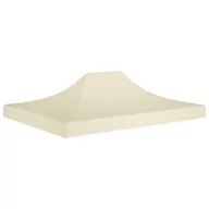 Pawilony ogrodowe - VidaXL Dach do namiotu imprezowego, 4,5 x 3 m, kremowy, 270 g/m 315362 VidaXL - miniaturka - grafika 1