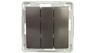 Ospel Impresja antracyt łącznik potrójny ŁP-13Y/m/50 ŁP-13Y/m/50 - Wyłączniki światła i elektryczne - miniaturka - grafika 2