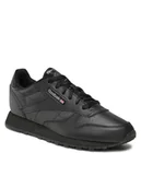 Sneakersy damskie - Reebok Reebok Classic Leather Młodzieżowe Czarne (GZ6094)" unisex Czarny GZ6094 - miniaturka - grafika 1