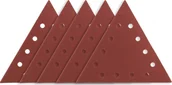 Materiały ścierne - Graphite Papier ścierny na rzep K180, trójkątny z 12 otworami, 5szt do szlifierki 59G264 - miniaturka - grafika 1