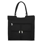 Torby i wózki na zakupy - Torba zakupowa z microfibry Sanchez Casual czarna - miniaturka - grafika 1