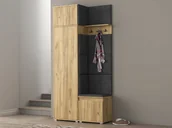 Szafki na buty - Garderoba z nadstawką panele NEVADA 104 DĄB CRAFT - miniaturka - grafika 1