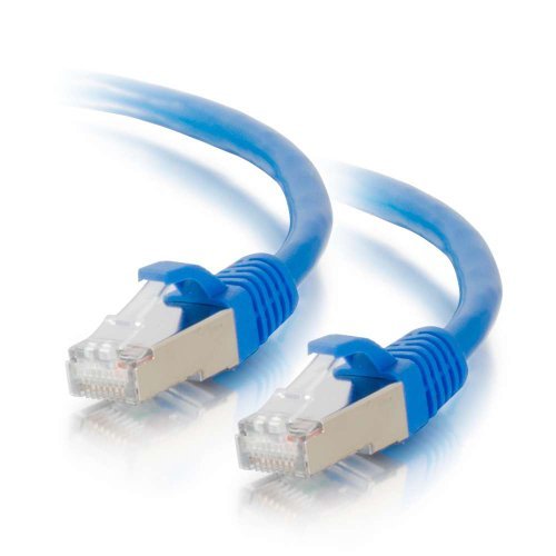 C2G 00805 Cat6 kabel - bezproblemowy ekranowany kabel sieciowy Ethernet, niebieski (25 stóp, 7,62 m)