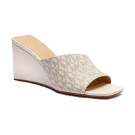 Klapki i japonki damskie - Michael Kors Klapki MERRIAM WEDGE z dodatkiem skóry - miniaturka - grafika 1