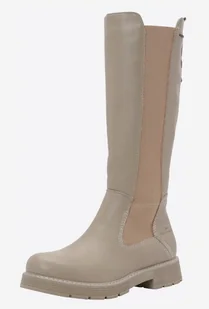 TOM TAILOR KOZAKI KLASYCZNE WYSOKIE BEŻOWE 40 ŻUF - Kozaki damskie - miniaturka - grafika 1