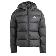 Kurtki damskie - adidas Damska kurtka puchowa Essentials Mid z 3 paskami, czarna, Czarny, XS - miniaturka - grafika 1