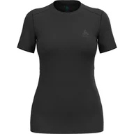 Koszulki i topy damskie - Koszulka z krótkim rękawem damska ODLO Merino 160 BL Top Crew Neck S/S - miniaturka - grafika 1