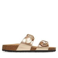Klapki i japonki damskie - Klapki ONLY Shoes Onlmaxi-13 Pu Strap Buckle 15331392 Złoty - miniaturka - grafika 1