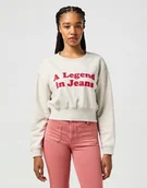 Bluzy damskie - WRANGLER RELAXED SWEATSHIRT OAT 112362582 L - Wrangler - miniaturka - grafika 1