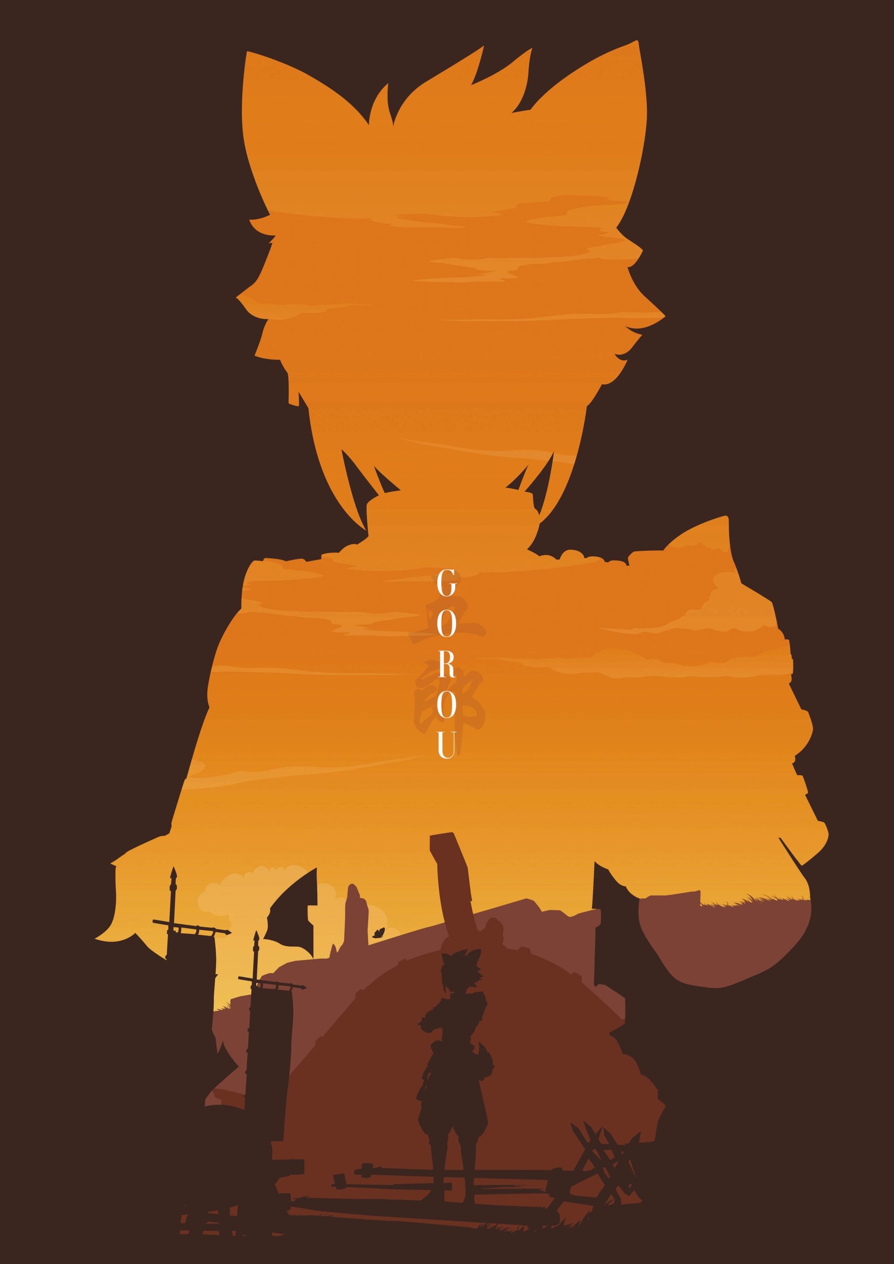 Plakat A1 Genshin Impact Gorou
