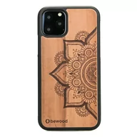 Etui i futerały do telefonów - Bewood Drewniane etui iPhone 11 PRO MANDALA JABŁOŃ - miniaturka - grafika 1
