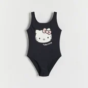 Stroje kąpielowe dla dziewczynek - Reserved - Strój kąpielowy Hello Kitty - Czarny - miniaturka - grafika 1