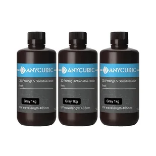 żywica do drukarek 3D, kompatybilna z 405 nm, rozpuszczalna w wodzie żywica ECO, szara UV 3 KG - Filamenty i akcesoria do drukarek 3D - miniaturka - grafika 1