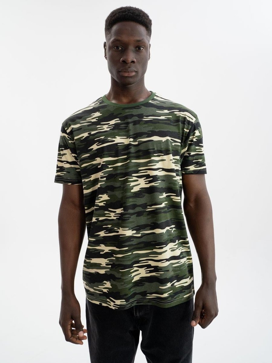 T-SHIRT MĘSKI KOSZULKA MORO Camo MĘSKA GŁADKA BEZ NADRUKU XXL