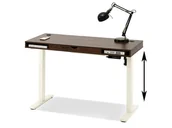 Biurka - BIURKO Z REGULOWANĄ WYSOKOSCIĄ OTSO 120 ORZECH KREMOWA PODSTAWA - miniaturka - grafika 1